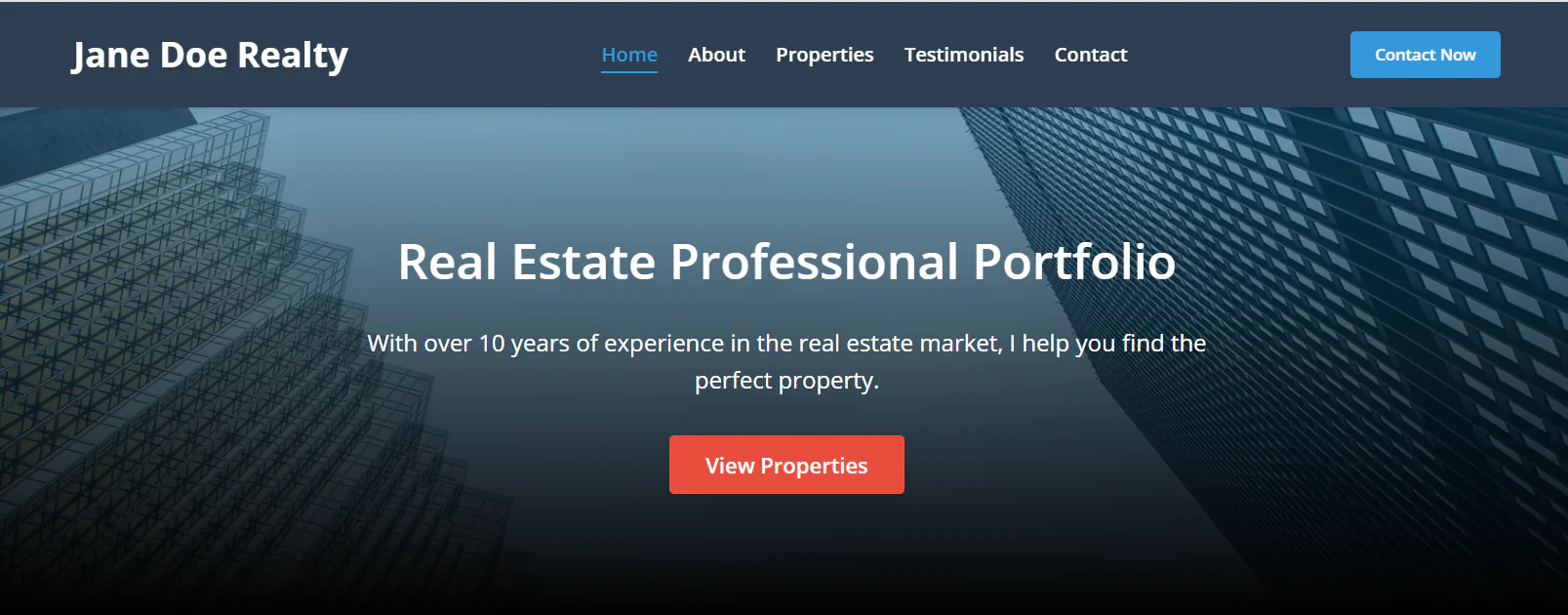 Ragent - Real Estate Company Portfolio Landing Page Template
